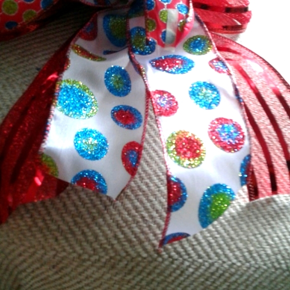 Bow Premade Wreath DIY BOW Package Bow Handcrafted FINAL SALE ITEM - Picture 4 of 4